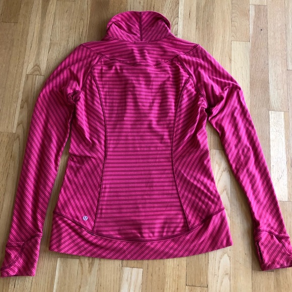 Lululemon Red & Pink 1/2 Zip - Picture 1 of 3